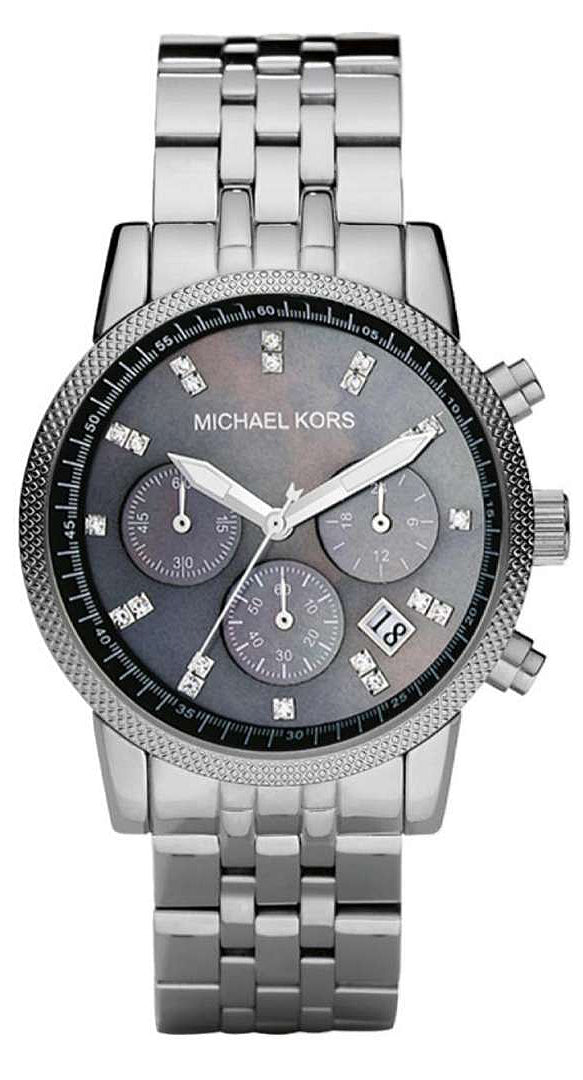 Buy Michael Kors Jet Set Blue Mother of Pearl Dial Silver Steel Strap Watch for Women - MK5021 in Pakistan