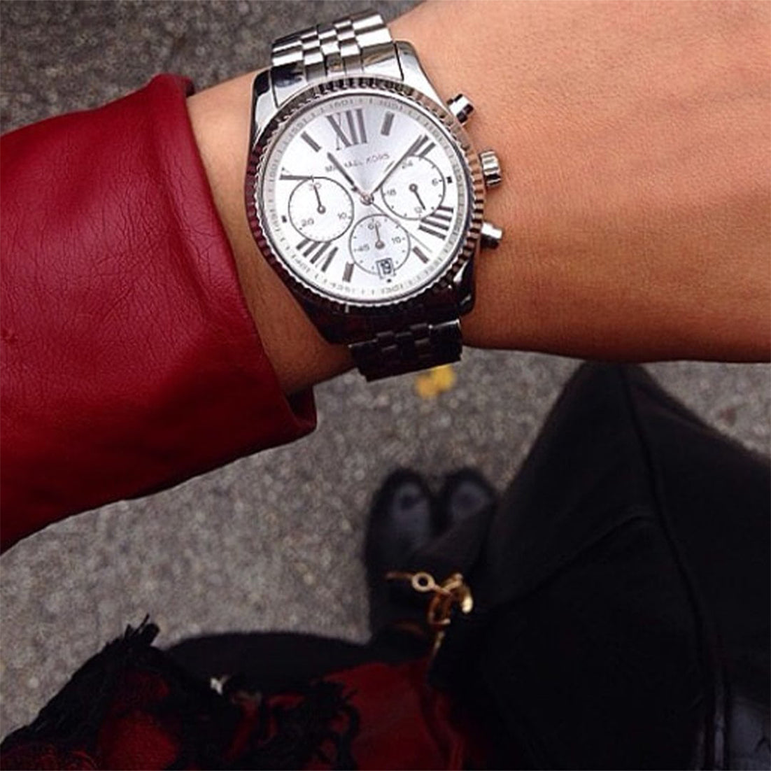 Buy Michael Kors Womens Quartz Stainless Steel Silver Dial 38mm Watch - Mk5555 in Pakistan