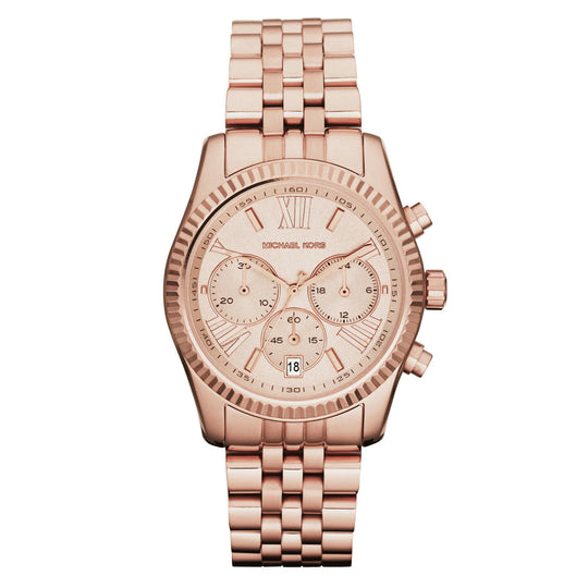 Buy Michael Kors Womens Chronograph Quartz Stainless Steel Rose Gold Dial 38mm Watch - Mk5569 in Pakistan
