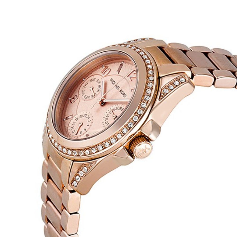 Buy Michael Kors Blair Rose Gold Stainless Steel Rose Gold Dial Quartz Watch For Ladies - Mk5613 in Pakistan