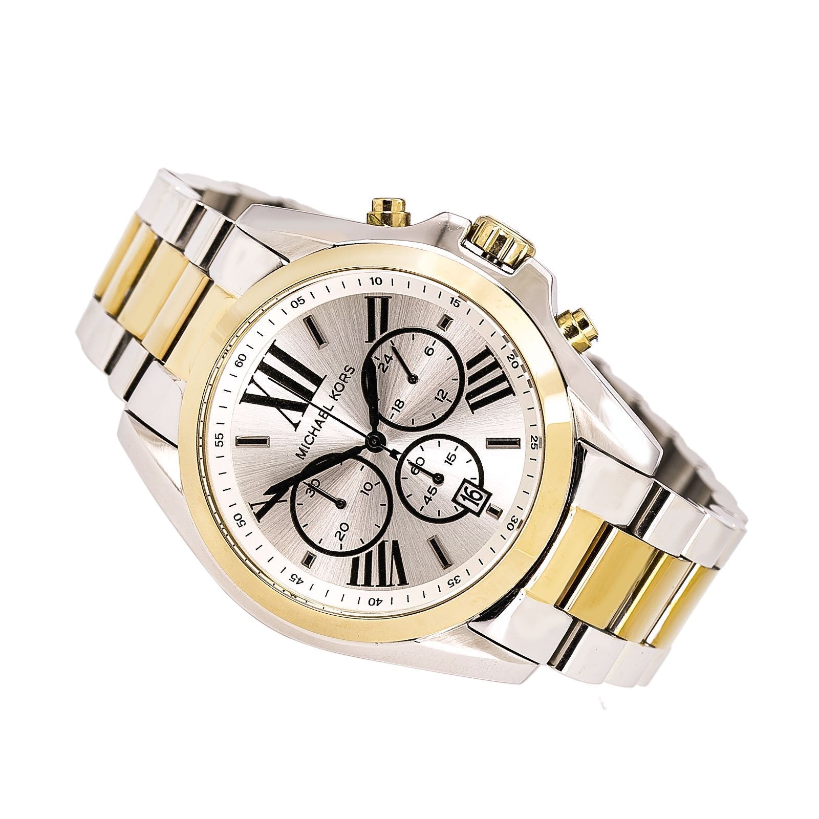 Buy Michael Kors Womens Quartz Two-tone Stainless Steel Silver Dial 39mm Watch - Mk5855 in Pakistan