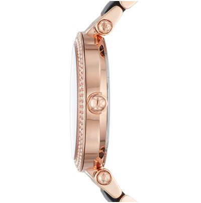 Buy Michael Kors Women's Parker Black Dial Two Tone Stainless Steel Strap Watch MK6414 in Pakistan