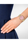 Buy Michael Kors Lexington Quartz Pink Dial Gold Steel Strap Ladies Watch - Mk6640 in Pakistan