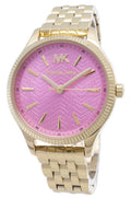 Buy Michael Kors Lexington Quartz Pink Dial Gold Steel Strap Ladies Watch - Mk6640 in Pakistan
