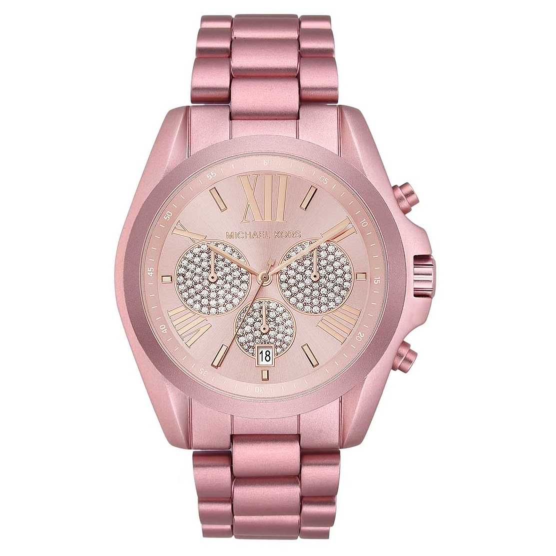 Buy Michael Kors Bradshaw Pink Dial Pink Stainless Steel Strap Women's Watch - MKk6752 in Pakistan