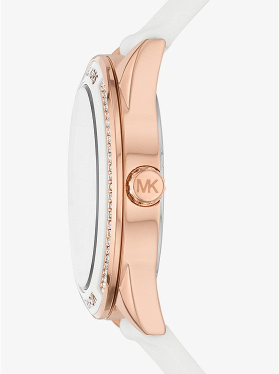 Buy Michael Kors Womens Quartz Silicone Strap Pink Dial 40mm Watch - Mk6946 in Pakistan