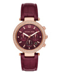 Buy Michael Kors Mini Parker Red Dial Red Leather Strap Ladies Watch - Mk6451 in Pakistan