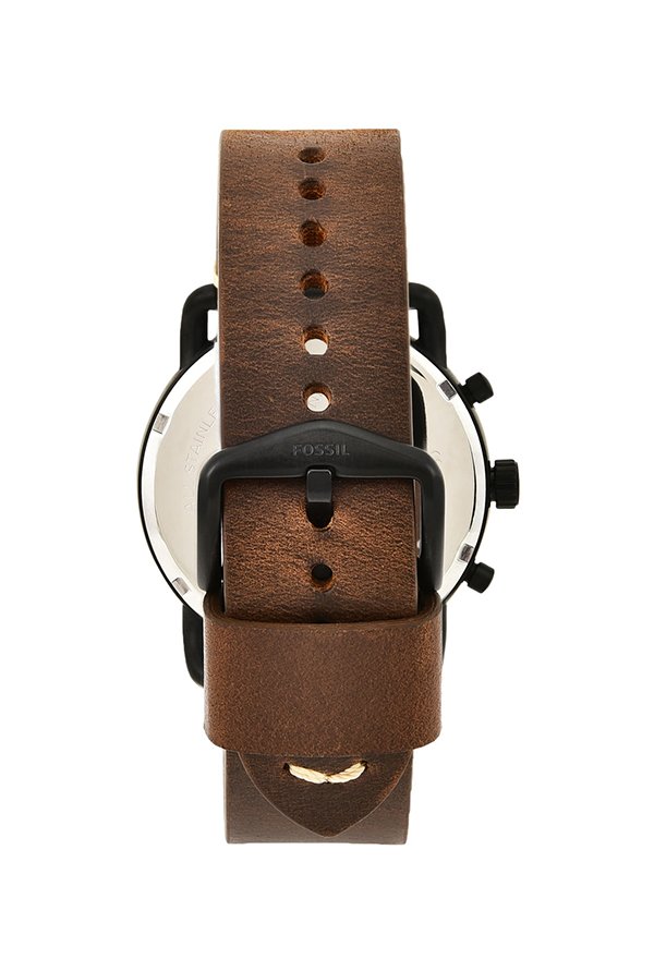 Buy Commuter Black Dial Brown Leather Strap Watch For Men in Pakistan