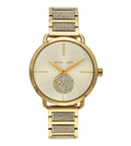 Buy Michael Kors Portia Pave Gold Dial Gold Stainless Steel Strap Ladies Watch - Mk3852 in Pakistan