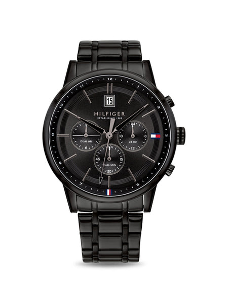 Buy Tommy Hilfiger Mens Quartz Stainless Steel Black Dial 44mm Watch - 1791695 in Pakistan