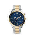 Buy Neutra Chronograph Blue Dial Two Tone Steel Strap Watch For Men in Pakistan