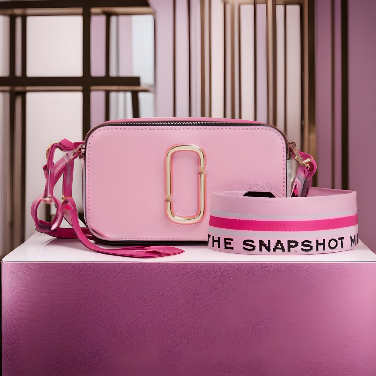 Buy Marc Jacobs The Snap Shot Bag Small - Tarte Pink Multi in Pakistan