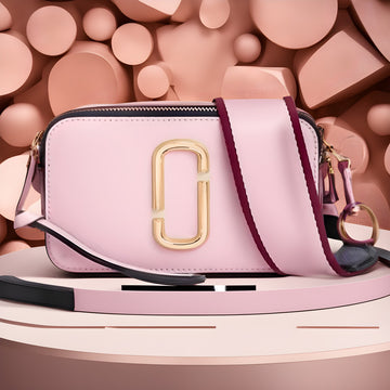 Buy Marc Jacobs The Snap Shot Bag Small - New Baby Pink / Red in Pakistan