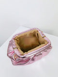 Buy SHEIN Medium Metallic Ruched Bag Pink Funky Pu in Pakistan