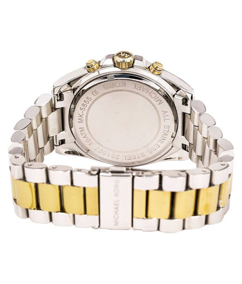 Buy Michael Kors Womens Quartz Two-tone Stainless Steel Silver Dial 39mm Watch - Mk5855 in Pakistan
