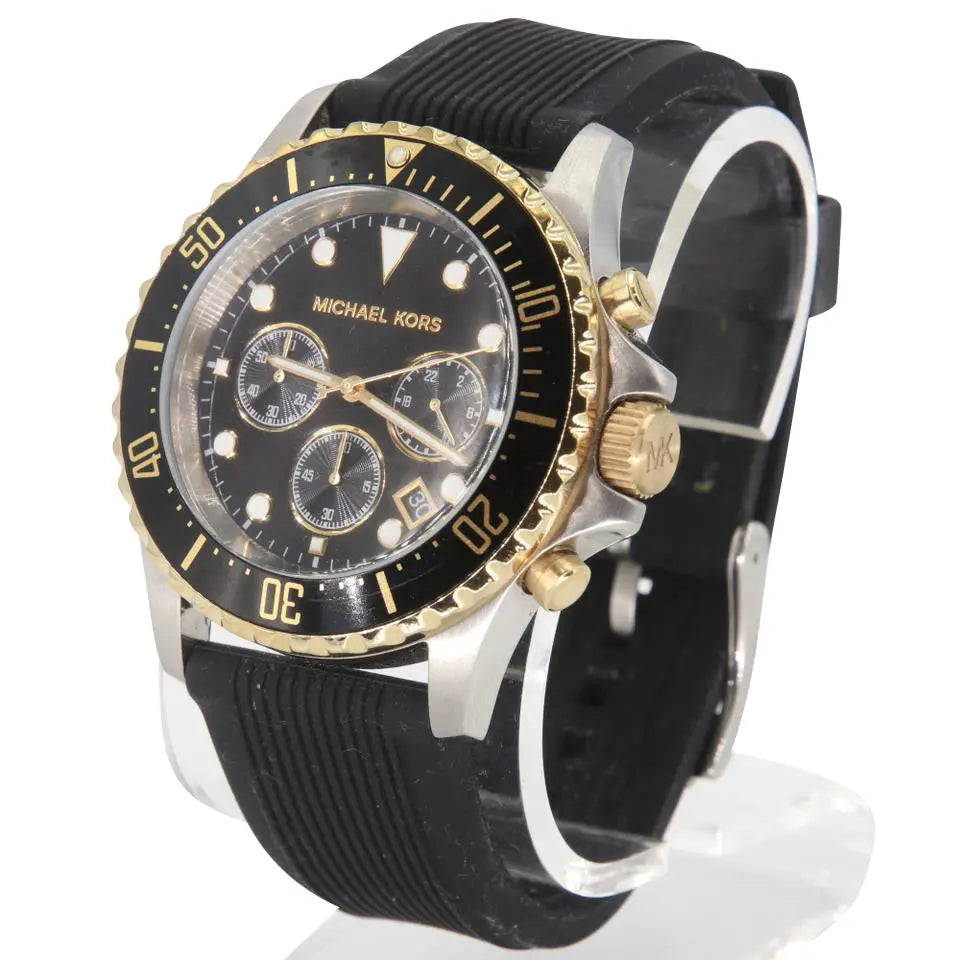Buy Michael Kors Mens Quartz Black Silicone Strap Black Dial 45mm Watch - Mk8366 in Pakistan