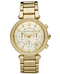 Buy Michael Kors Ritz Chronograph Gold Dial Gold Steel Strap Watch for Women - MK6356 in Pakistan