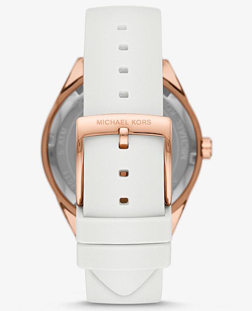 Buy Michael Kors Womens Quartz Silicone Strap White Dial 40mm Watch - Mk6945 in Pakistan