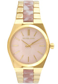Buy Michael Kors Channing Pink Dial Two Tone Steel Strap Watch for Women - MK6650 in Pakistan
