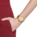 Buy Michael Kors Ritz Chronograph Gold Dial Gold Stainless Steel Strap Ladies Watch - Mk5676 in Pakistan