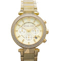 Buy Michael Kors Parker Chronograph Champagne Gold Dial Gold Steel Strap Ladies Watch - Mk5632 in Pakistan