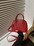 Buy SHEIN Mini Neon Pink Snakeskin Embossed Dome Bag in Pakistan