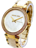 Buy Michael Kors Parker Mother Of Pearl Dial Two Tone Stainless Steel Strap Women's Watch - Mk6518 in Pakistan