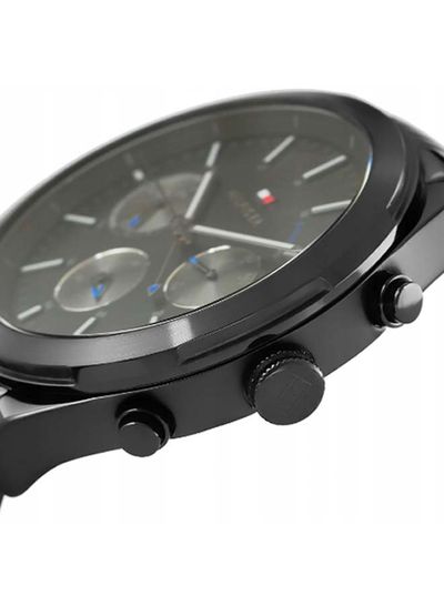Buy Tommy Hilfiger Mens Quartz Black Stainless Steel Black Dial 44mm Watch - 1791738 in Pakistan