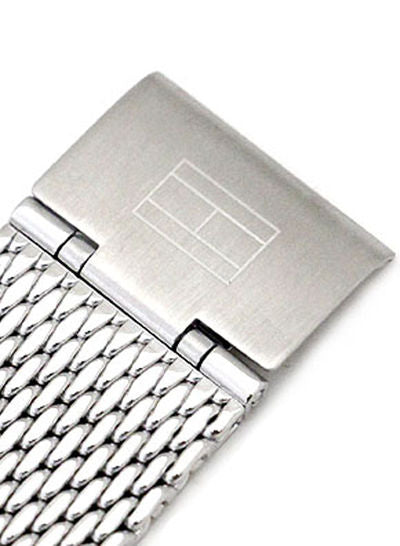 Buy Tommy Hilfiger Easton Black Dial Silver Mesh Bracelet Watch for Men - 1710433 in Pakistan