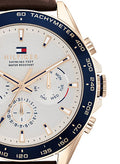 Buy Tommy Hilfiger Owen White Dial Brown Leather Strap Watch for Men - 1791966 in Pakistan