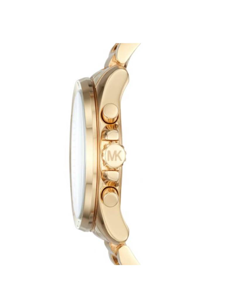 Buy Michael Kors Womens Quartz Chronograph Stainless Steel Gold Dial 40mm Watch - Mk6366 in Pakistan