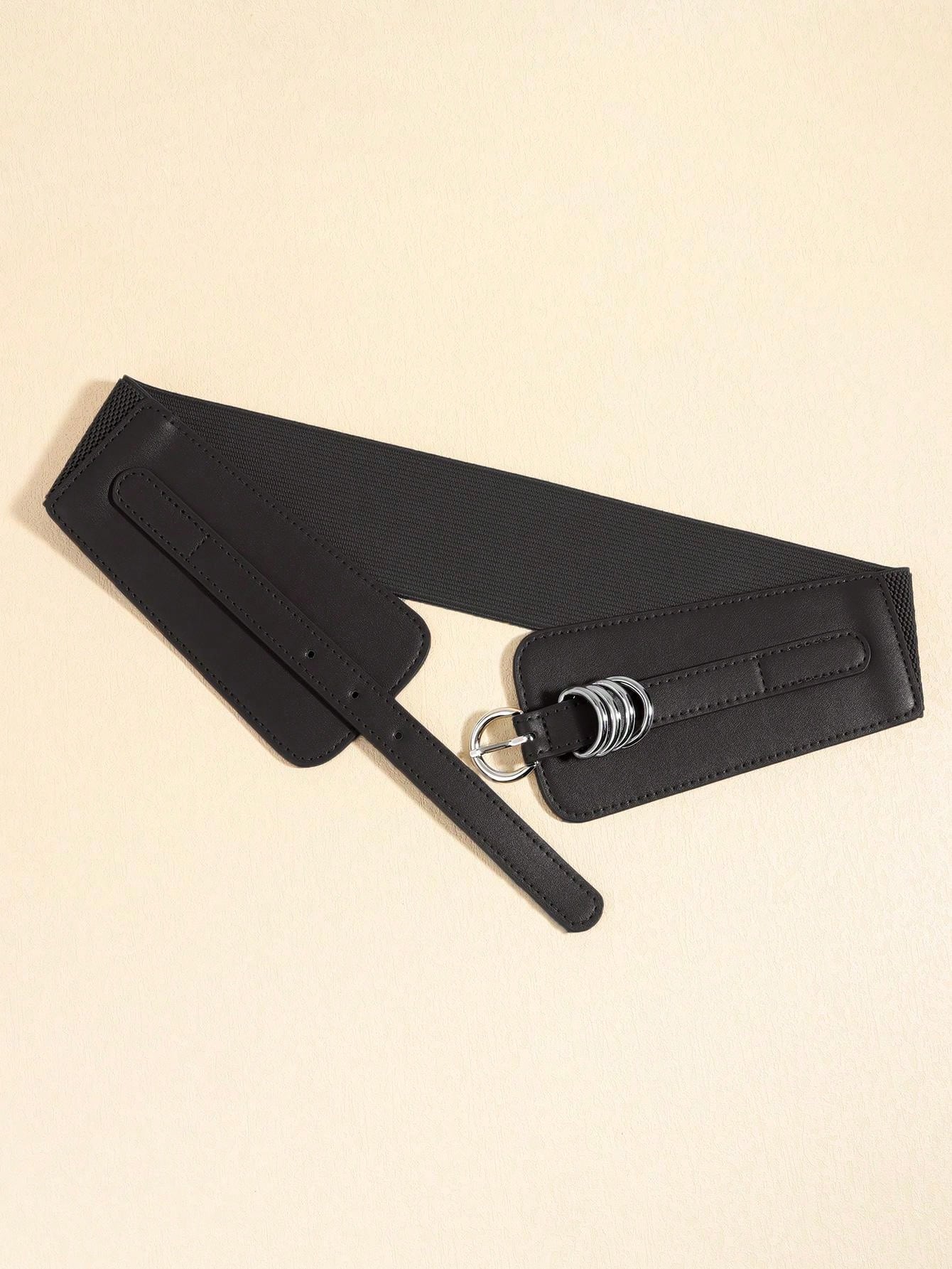 Buy SHEIN New Arrival Retro Court Style Women's Slimming Waist Belt With Multi-loop Buckle And Elastic Band, Matchable With Dress in Pakistan