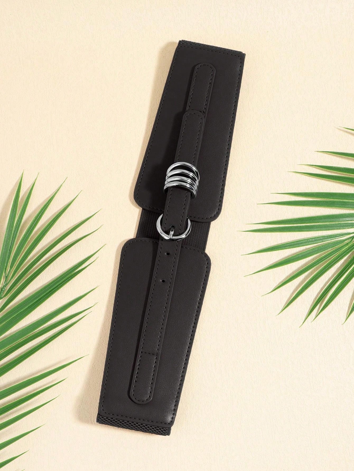 Buy SHEIN New Arrival Retro Court Style Women's Slimming Waist Belt With Multi-loop Buckle And Elastic Band, Matchable With Dress in Pakistan