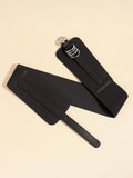 Buy SHEIN New Arrival Retro Court Style Women's Slimming Waist Belt With Multi-loop Buckle And Elastic Band, Matchable With Dress in Pakistan