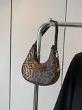 Buy SHEIN New Fashion Leopard Print Crescent Shoulder Bag, Street Style, Trendy, Stylish, Versatile Crossbody Bag For Women,Trendy Leopard Print Bag in Pakistan