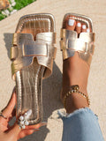 Buy SHEIN Slip-On Roman Style Crocodile Pattern Flats in Pakistan