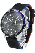 Buy Tommy Hilfiger Mens Quartz Silicone Strap Black Dial 46mm Watch - 1791724 in Pakistan