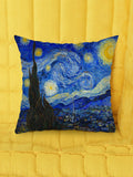 Buy SHEIN  Oil Painting Pattern Cushion Cover Without Filler, Modern Throw Pillow Case For Sofa, Home Decor in Pakistan