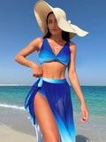 Buy SHEIN Ombre Bikini Swimsuit With Beach Skirt in Pakistan