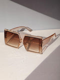 Buy SHEIN Ombre Lens Square Frame Fashion Glasses in Pakistan