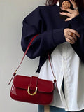Buy SHEIN One Solid Colored Glossy Evening Clutch Bag, Featuring A Chic And Unique Short And Curved Design in Pakistan