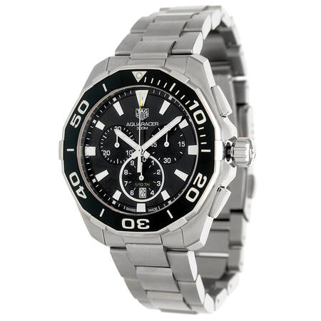 Buy Tag Heuer Aquaracer Black Dial Black Steel Strap Watch for Men - CAY111A.BA0927 in Pakistan