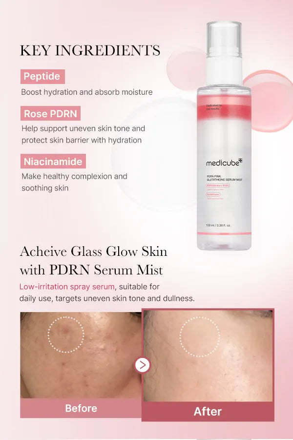 Buy MEDICUBE - PDRN Pink GLUTATHIONE Serum Mist - 100ml in Pakistan