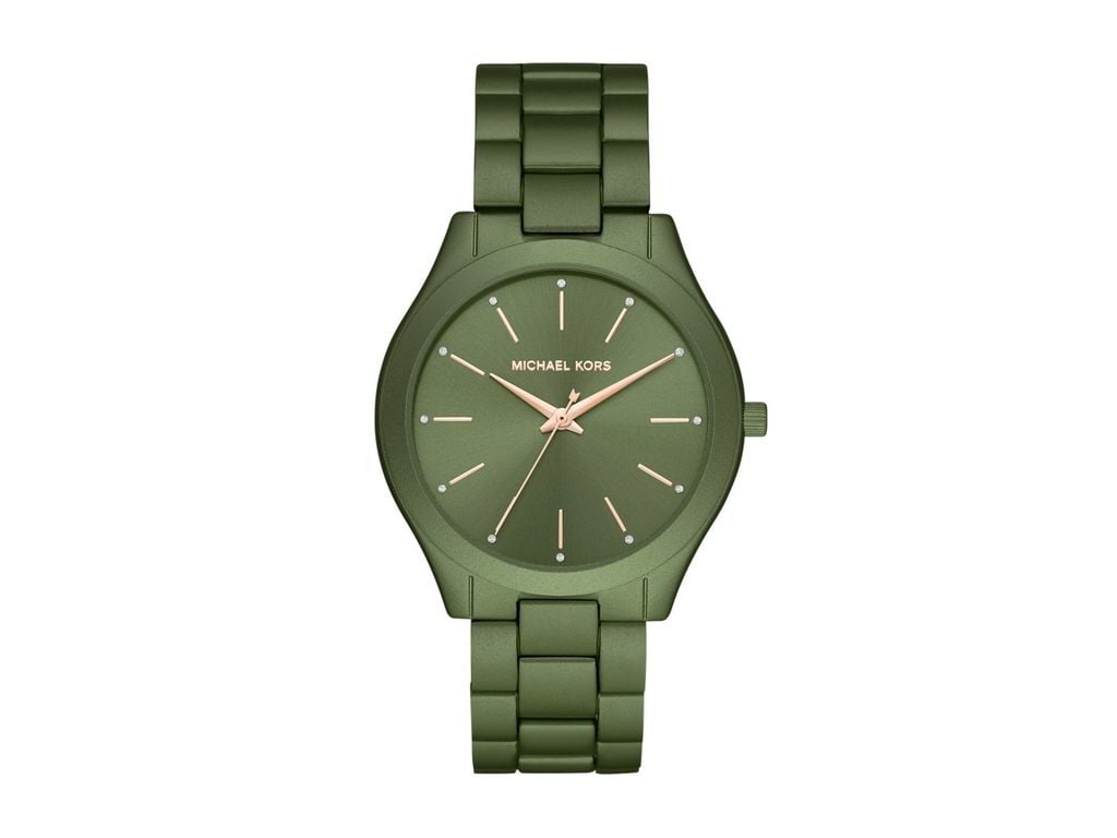 Buy Michael Kors Slim Runway Green Dial Green Stainless Steel Strap Women's Watch - Mk4526 in Pakistan