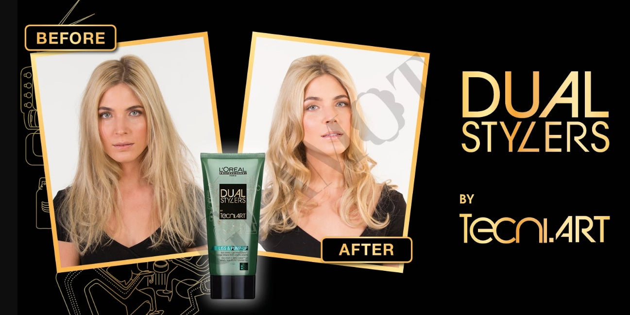 Buy L'Oreal Paris Professionnel Tecni Art Dual Stylers Liss & Pump Up Cream Gel - 150ml in Pakistan