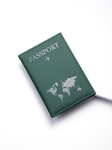 Buy SHEIN PU Travel Passport Cover Fashion Women Passport Holder Case for Men Travel Document vacation accessories for holiday season in Pakistan