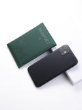 Buy SHEIN PU Travel Passport Cover Fashion Women Passport Holder Case for Men Travel Document vacation accessories for holiday season in Pakistan