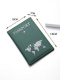 Buy SHEIN PU Travel Passport Cover Fashion Women Passport Holder Case for Men Travel Document vacation accessories for holiday season in Pakistan
