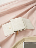 Buy SHEIN PU Small Wallet White Minimalist Coin Pocket Small Purse Bi-Fold Zipper Women Wallet Mini in Pakistan