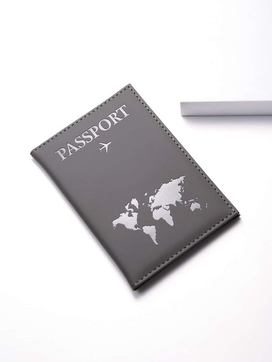 Buy SHEIN PU Travel Passport Cover Fashion Women Passport Holder Case for Men Travel Document vacation accessories for holiday season in Pakistan